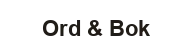 Ord & Bok logotyp